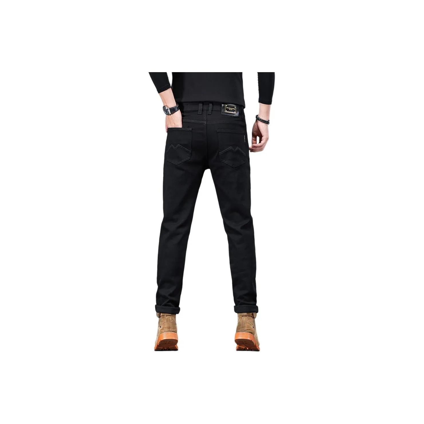 ZENGZHI Джинсы Облегающий крой Прямой крой Унисекс