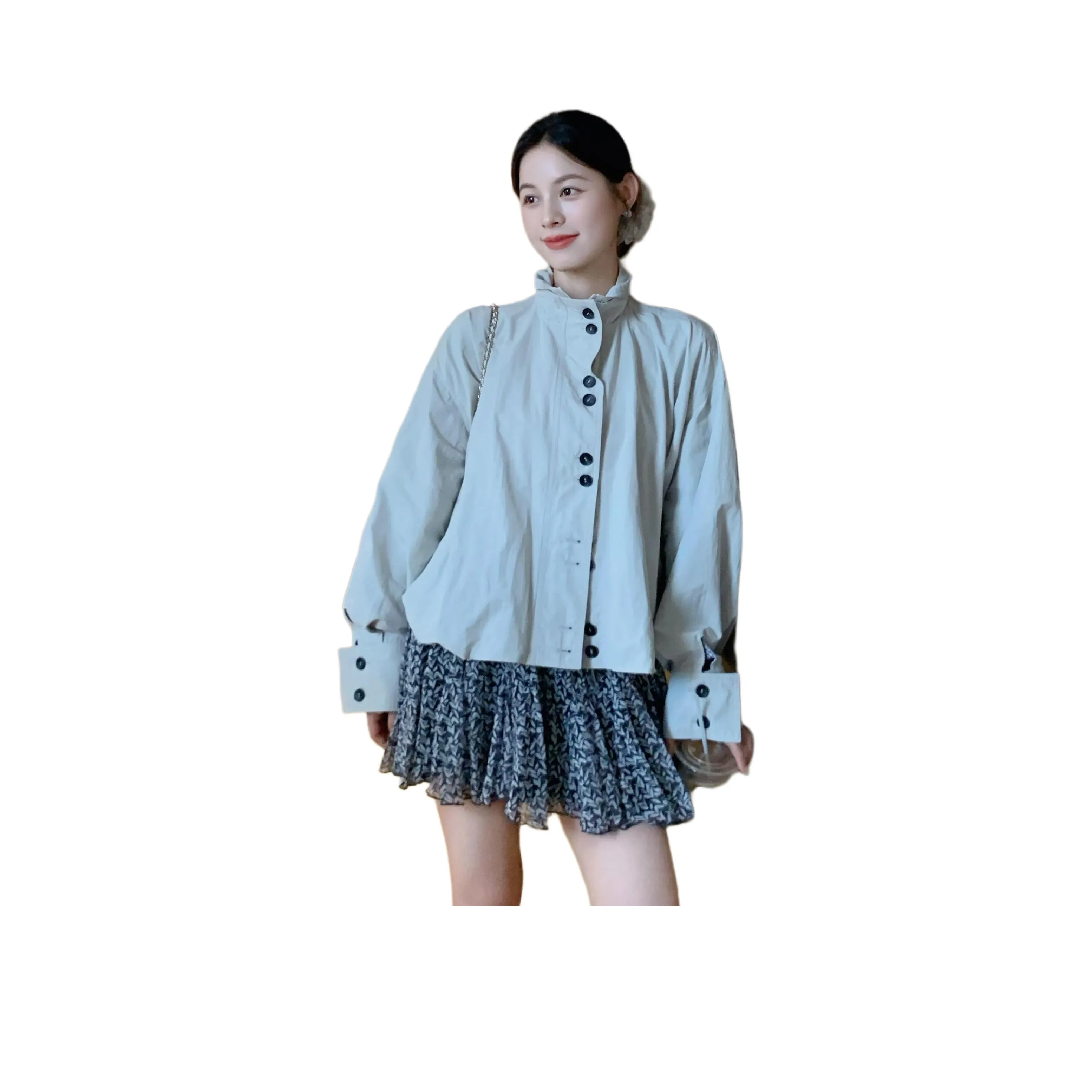 LADYXIEXIE Пальто Розыгрыш Бренд Наклеенный Женские Тренч