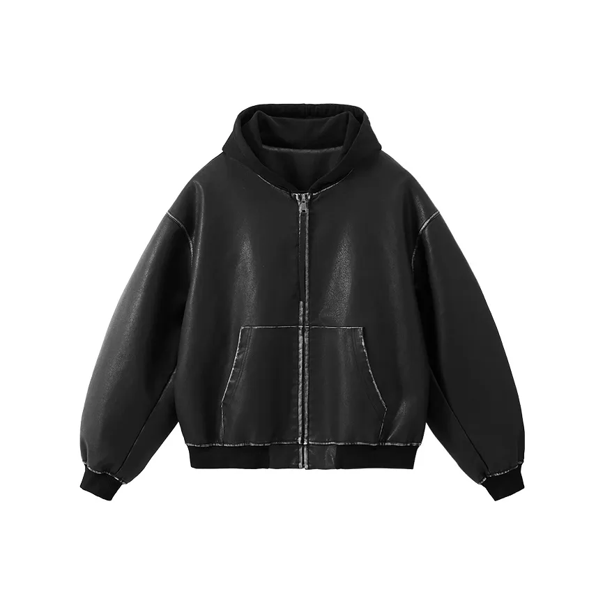 Inflation Черный Унисекс Кожаные куртки