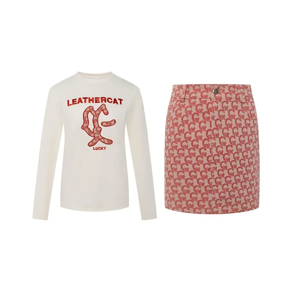 Leather Cat Женские Комплекты с Юбкой