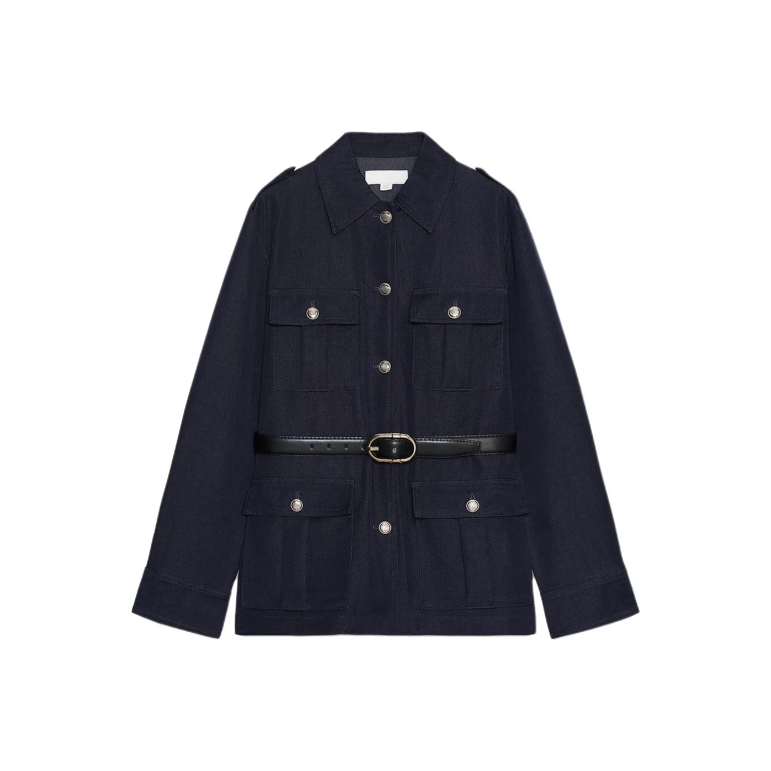 ZARA Морской синий Женские Куртки