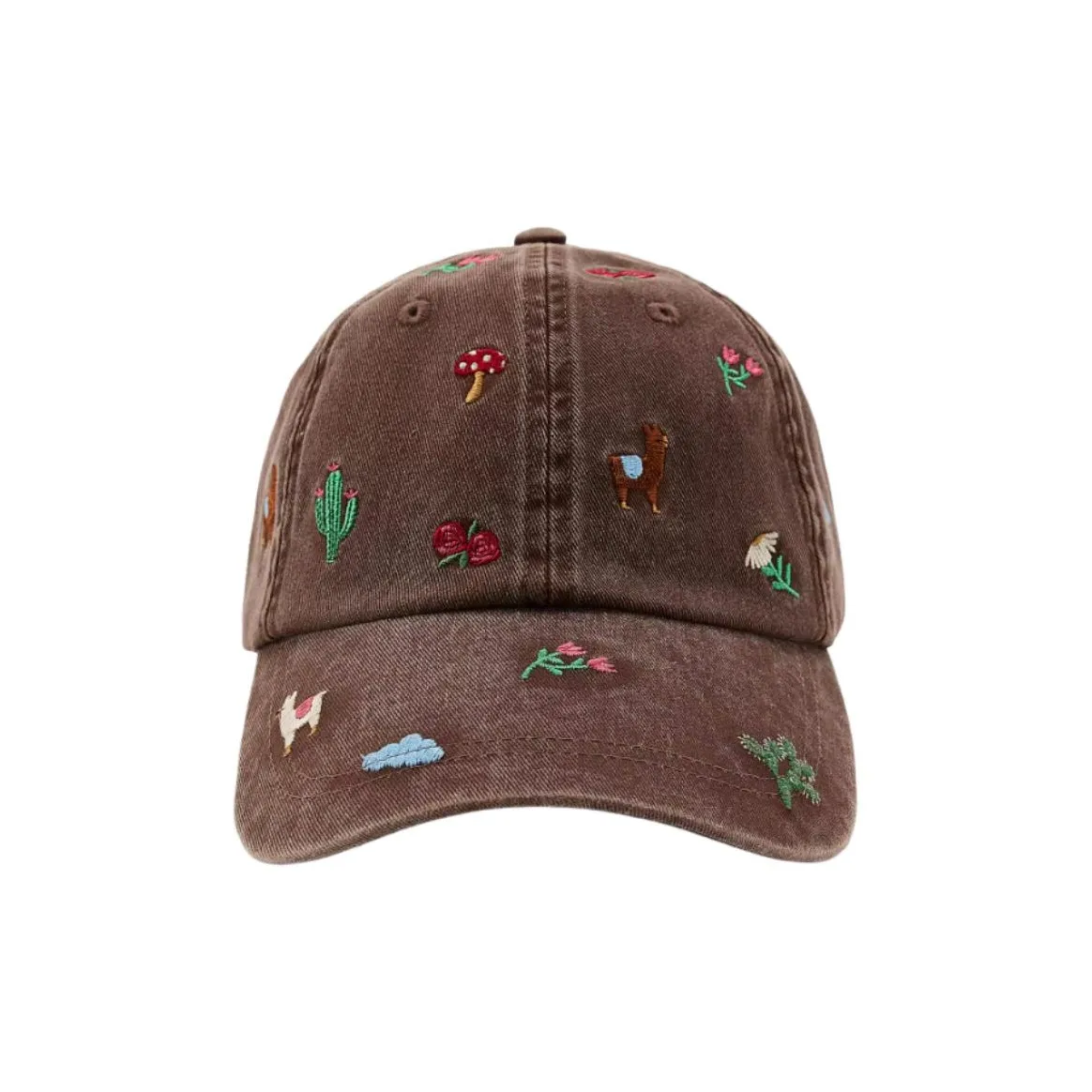 ZARA Хлопок Бейсболки Женские Коричневый