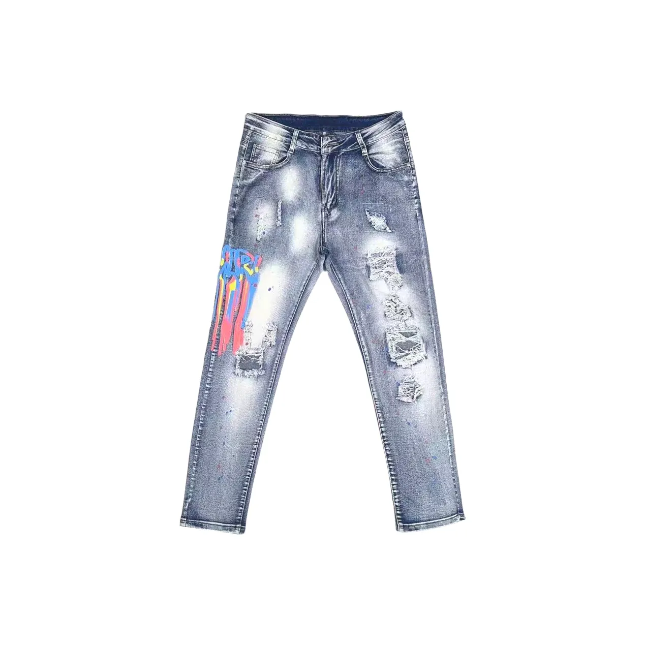 APBM Светло-синие унисекс джинсы