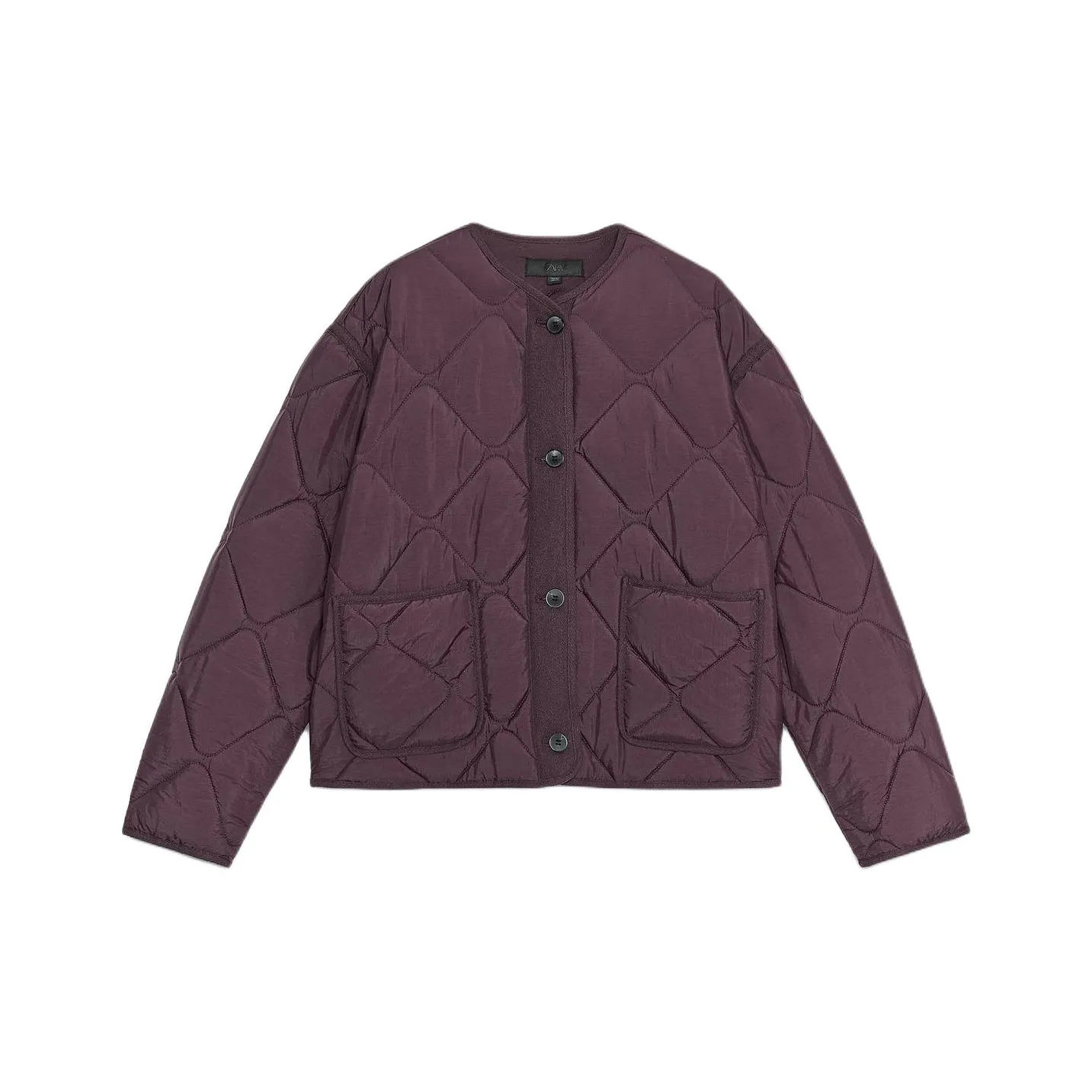 ZARA Deep Темно-красный Женские пуховики