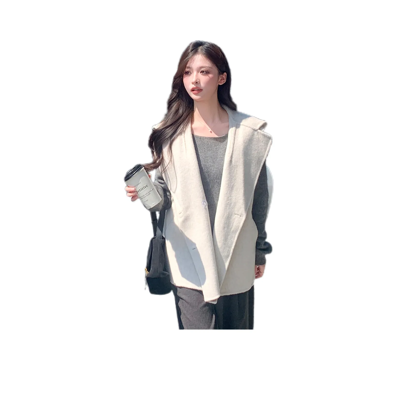 CHUNSHIMAN Овсяные Женские Жилеты