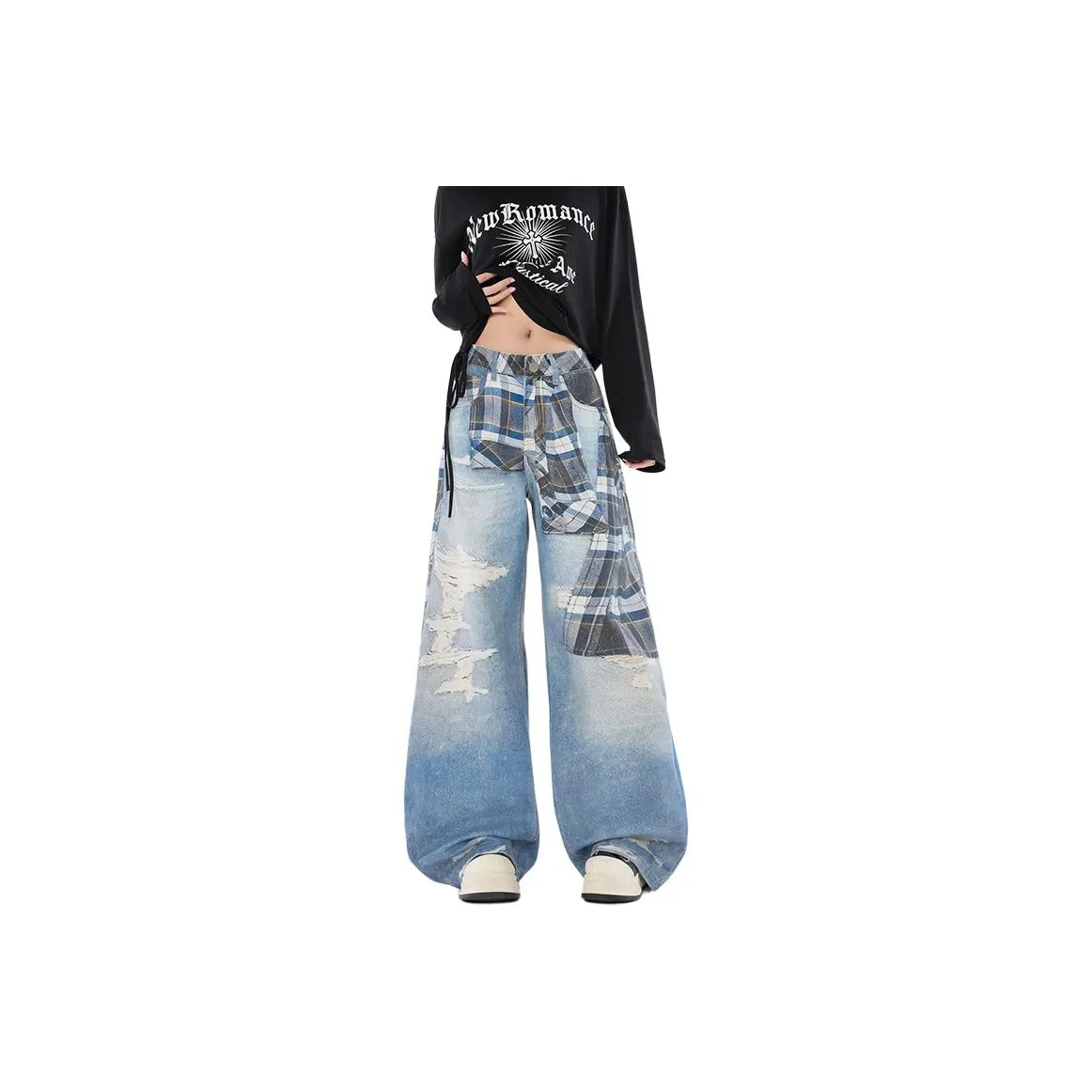 FRLMK Blue Unisex Jeans FRLMK Синий Унисекс Джинсы