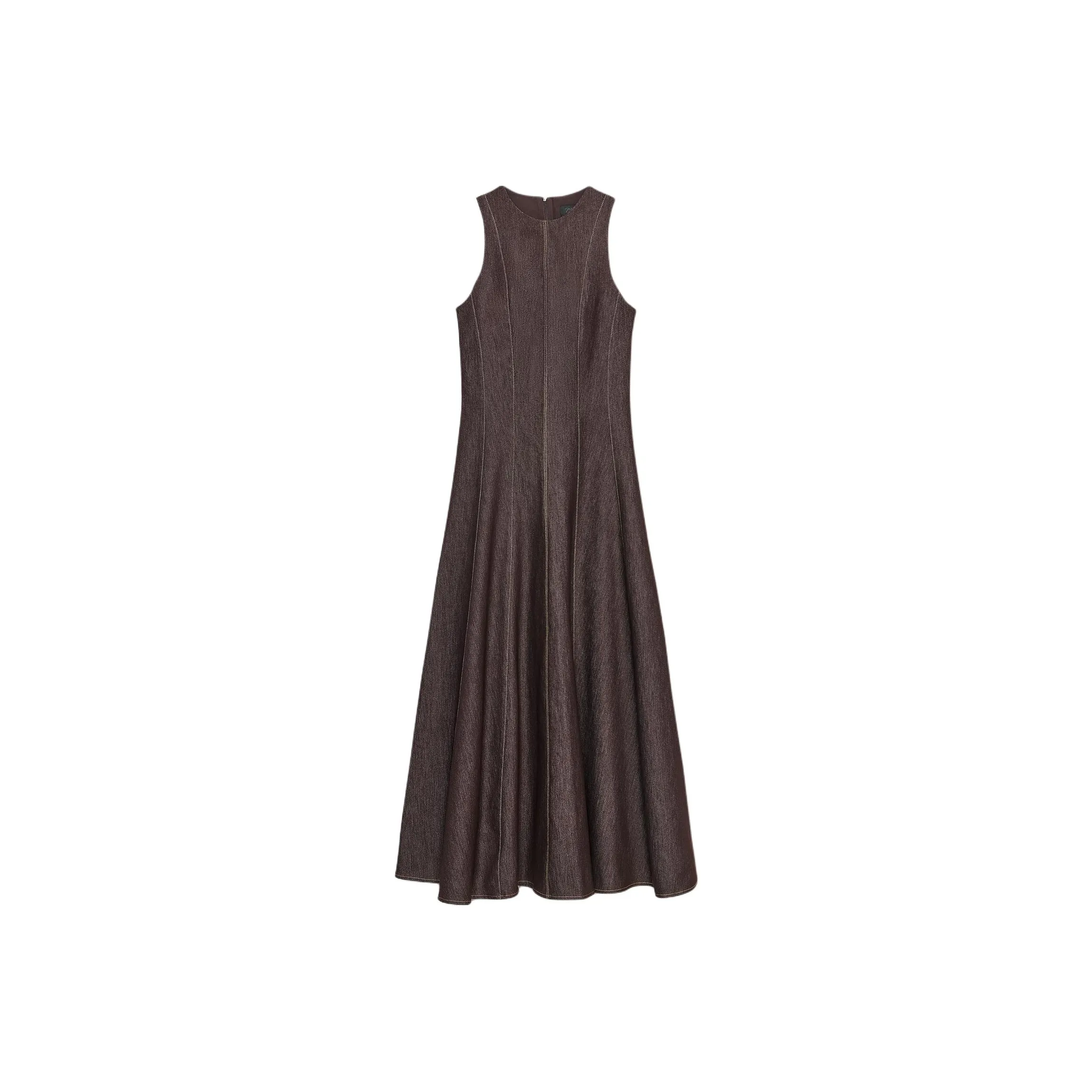 ZARA Коричневые Женские Платья без Рукавов