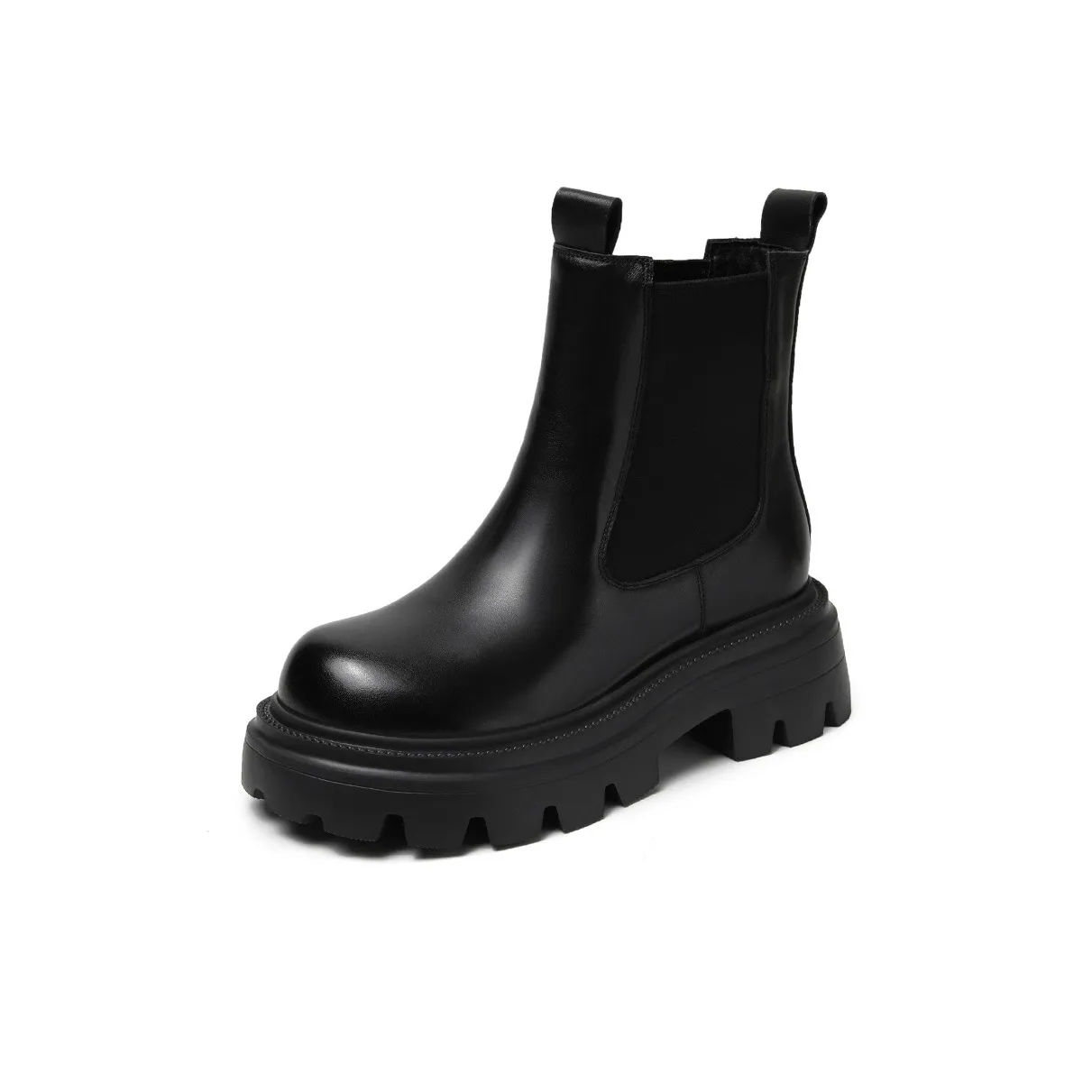 H2 Винтаж Британский стиль Платформа Флис с подкладкой Термическая Женская обувь 15 см Мартин Ботинки Женские