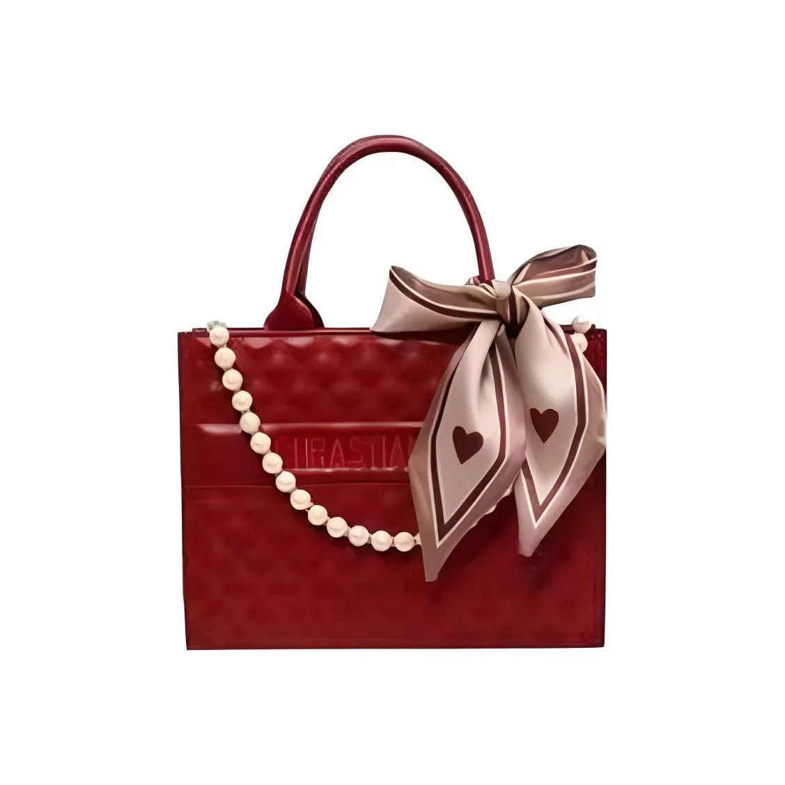 Meter ПУ (полиуретан) Полиуретан Сумка через плечо Красная Унисекс