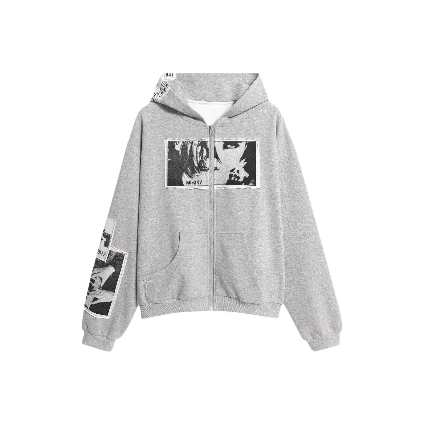 KAIZZGAO Серый Мужской Свитшот