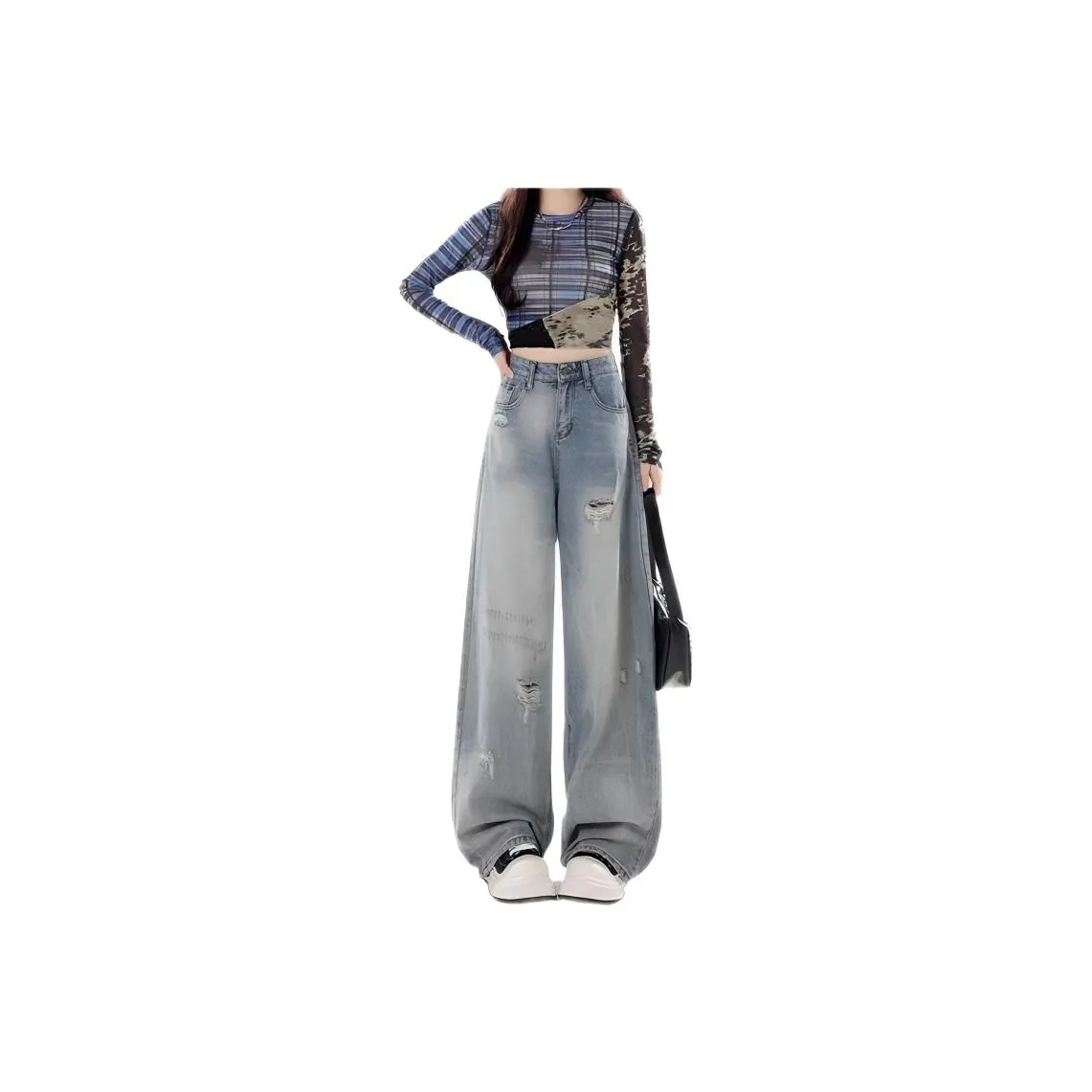 MUMUTU Blue Women's Jeans MUMUTU Синий Женские Джинсы