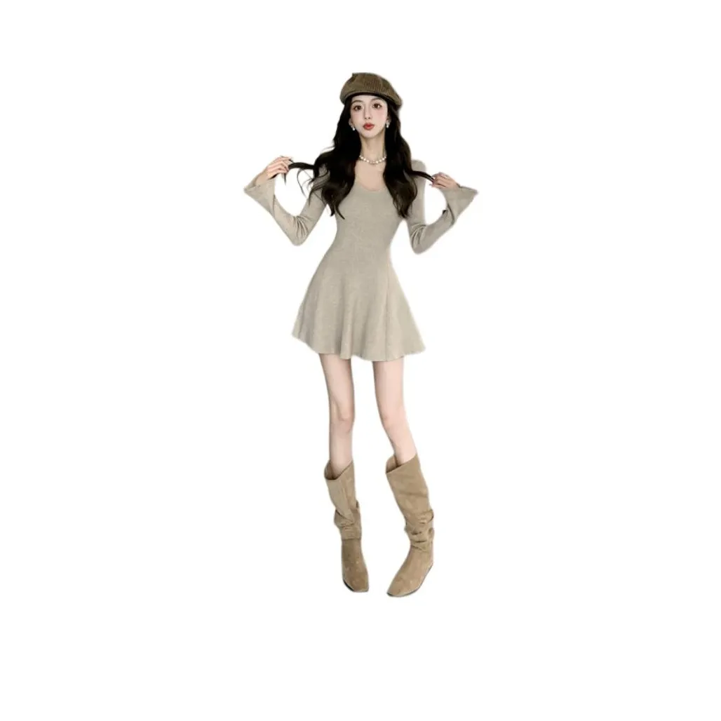 ENPofficial Длинное платье с длинными рукавами женское