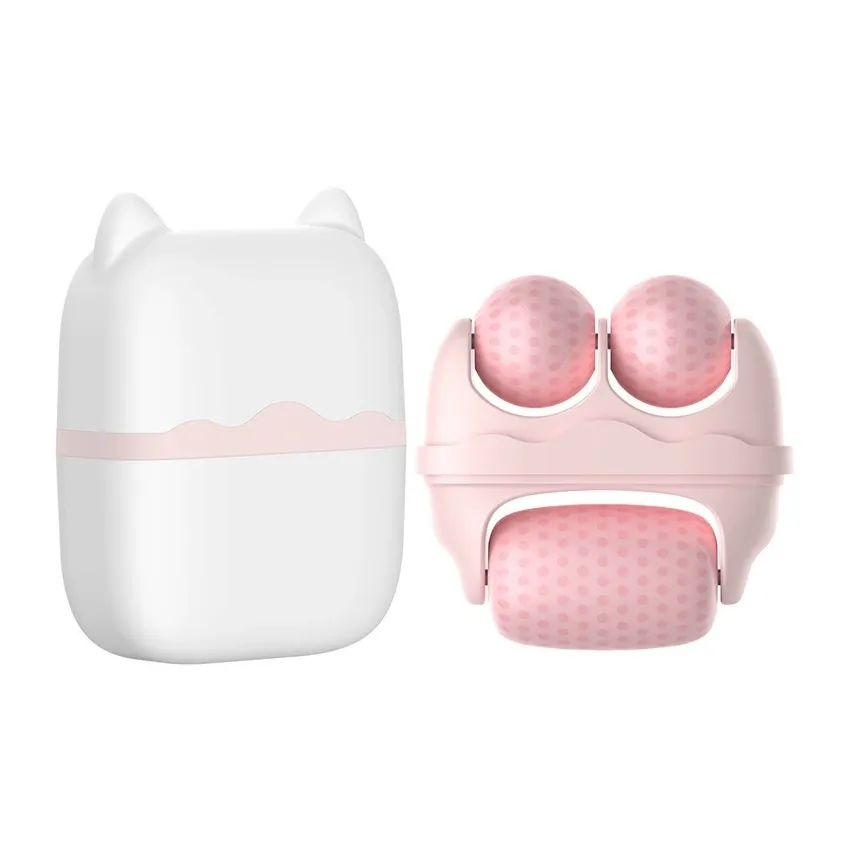 Love Of Wormwood Двойная головка Охлаждающий Массаж Маска для лица с Ледяным роллером Красота Ледяной Колесо для ухода за кожей