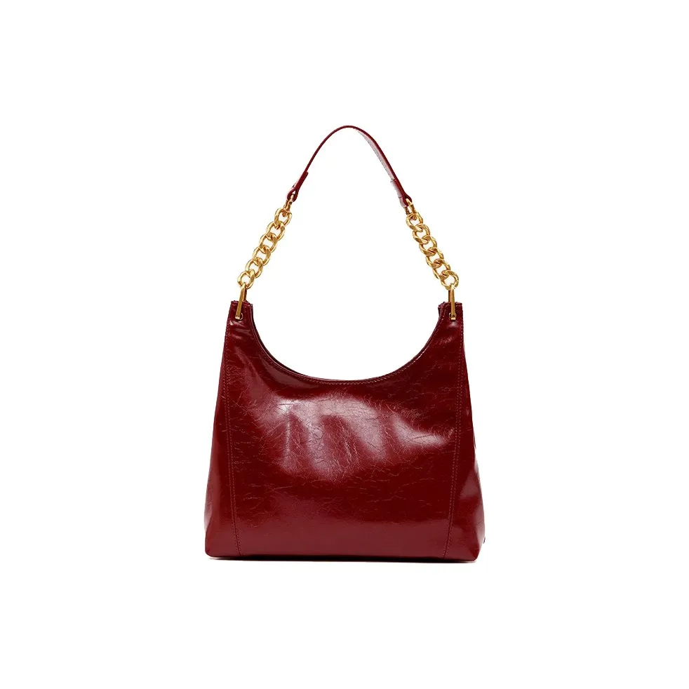 VANDEE Кожа Сумка через плечо Женская Масляный воск Красный