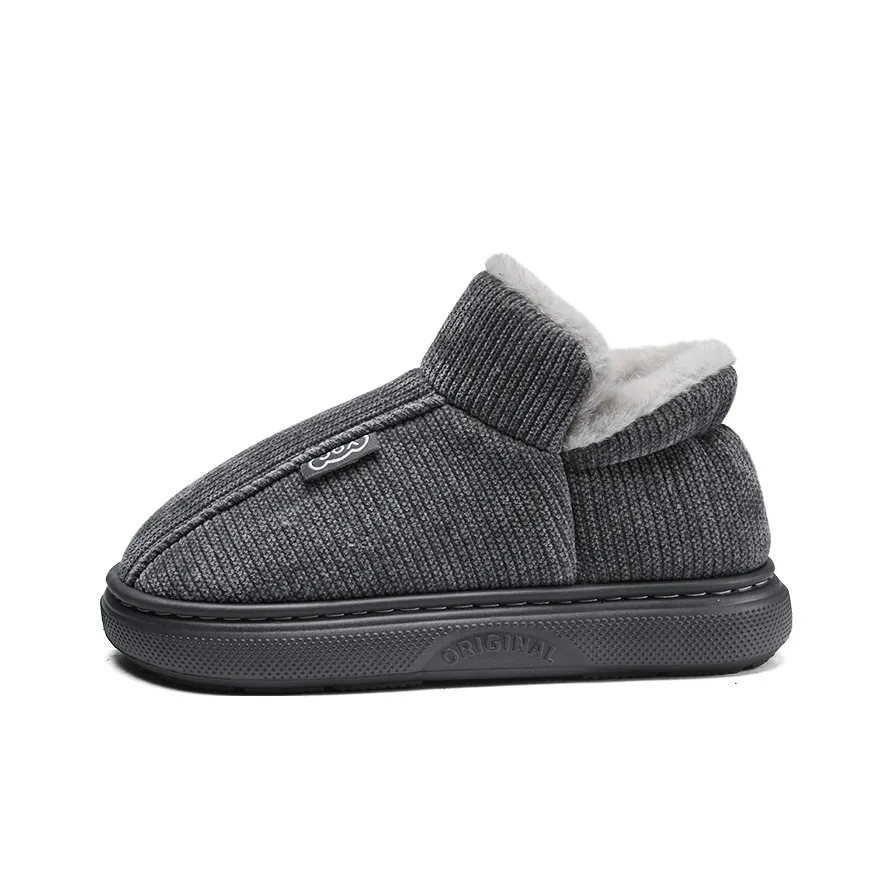 NANJIREN Термическое Амортизирующее Покрытие Увеличение Высоты Баланс Устойчивость к Износу Противоскользящий Короткие Снежные Ботинки Мужские