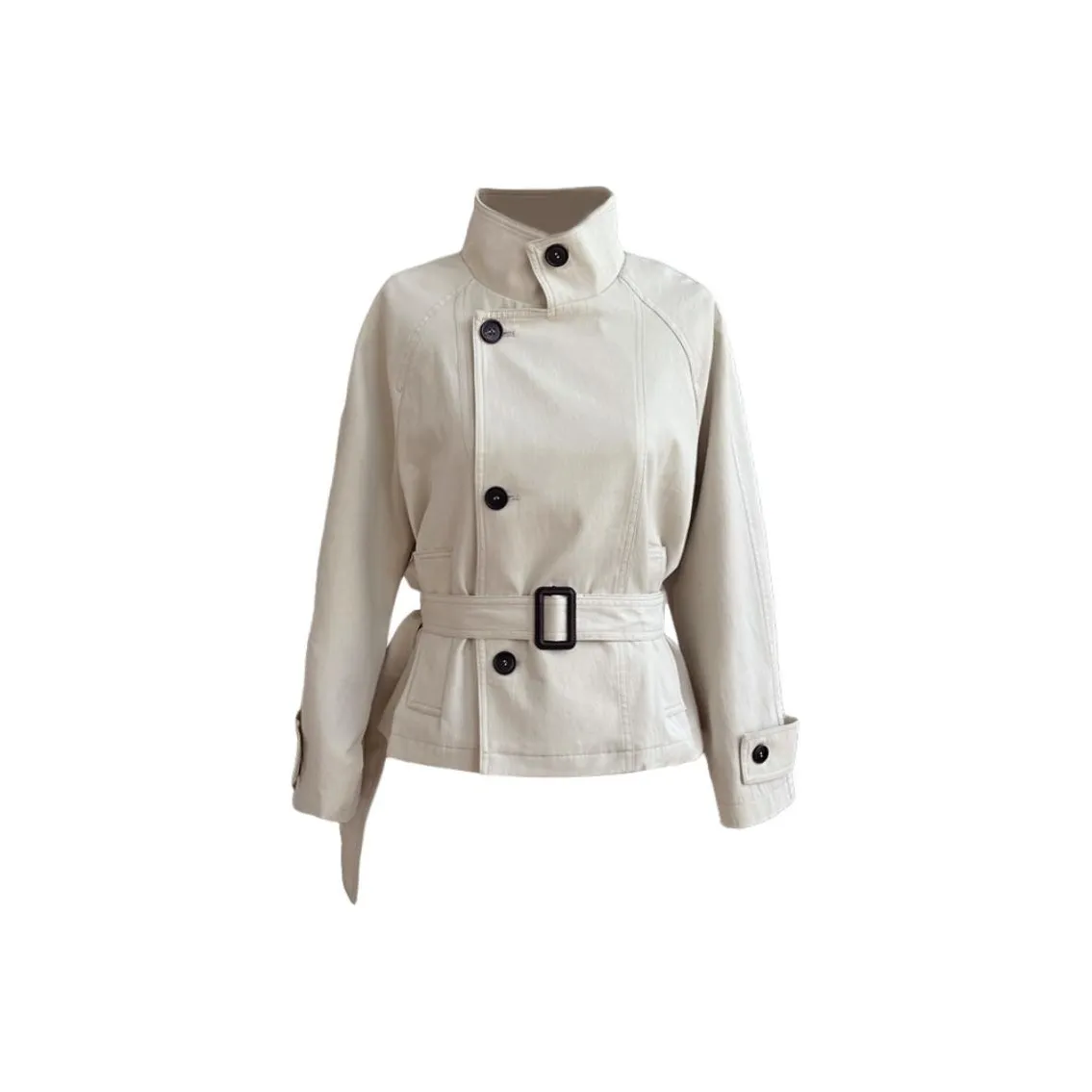 HELEH Абрикосовый тренч с ремнем женский тренч