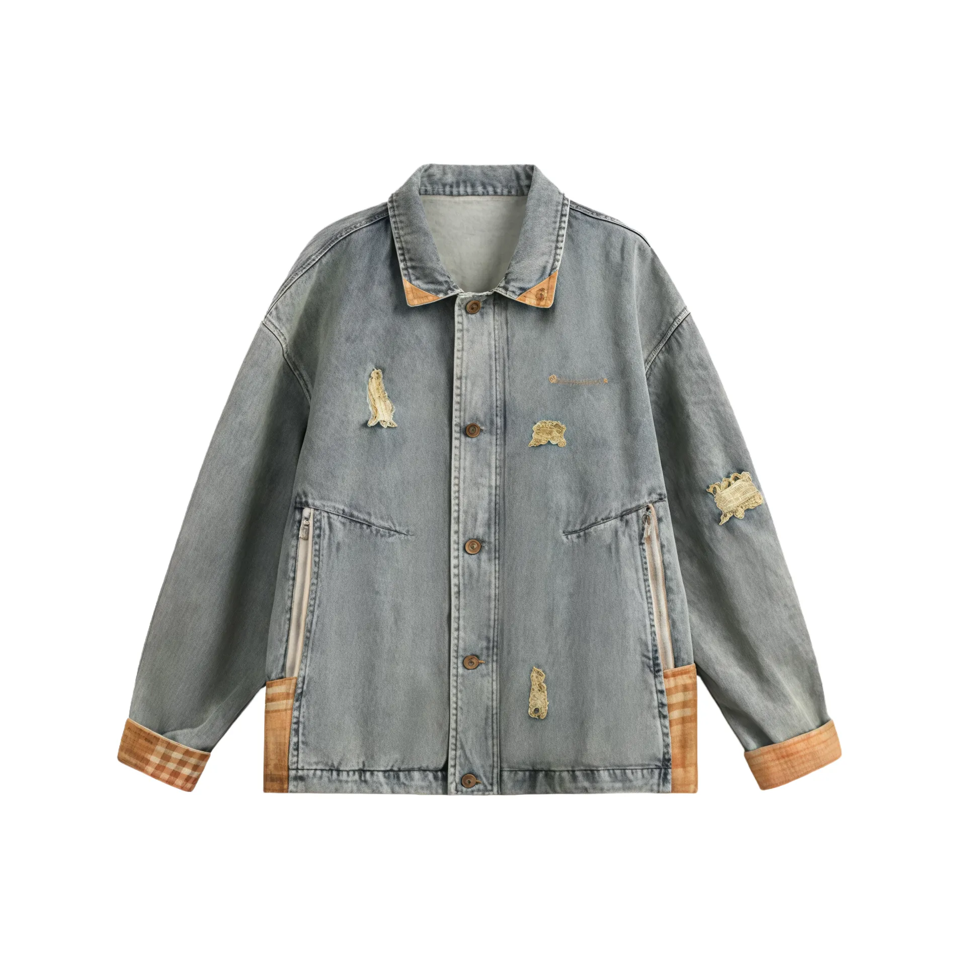 APBM Синий Унисекс Джинсовые куртки