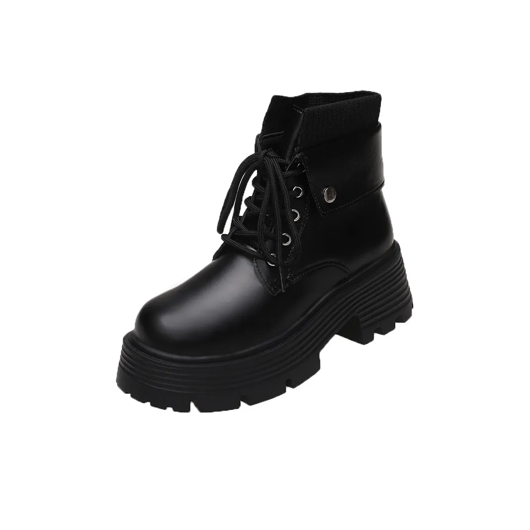 WUJI Короткий Платформа Martin Boots Женские