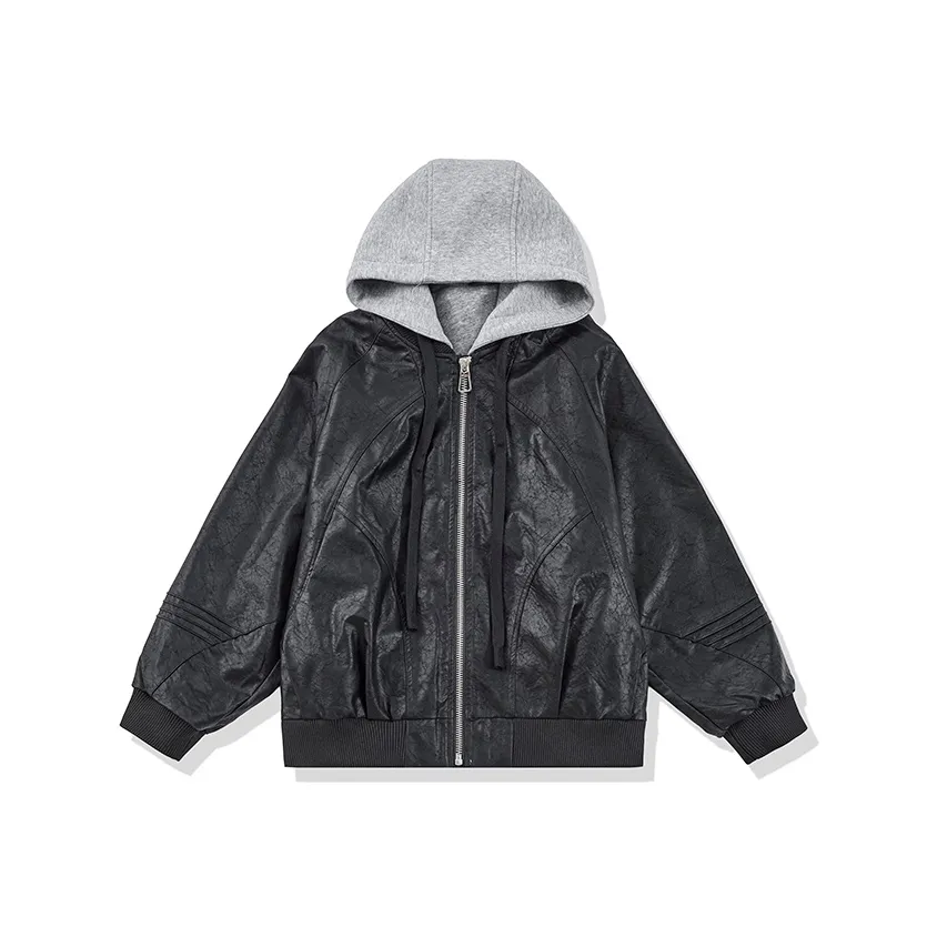 AGBG Черный Унисекс Кожаные куртки