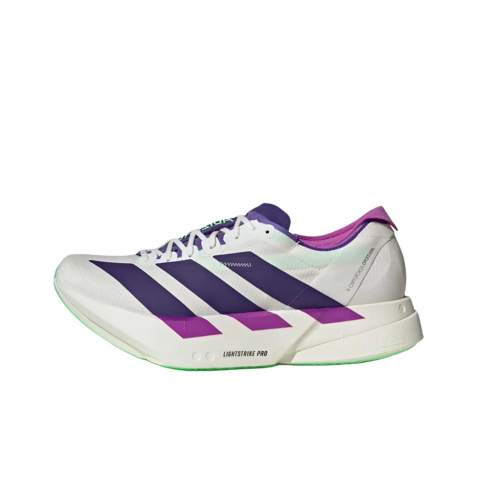 Adidas Adizero Adios Pro 4 Длинный бег Спринт Беговые кроссовки Мужской Белый Фиолетовый