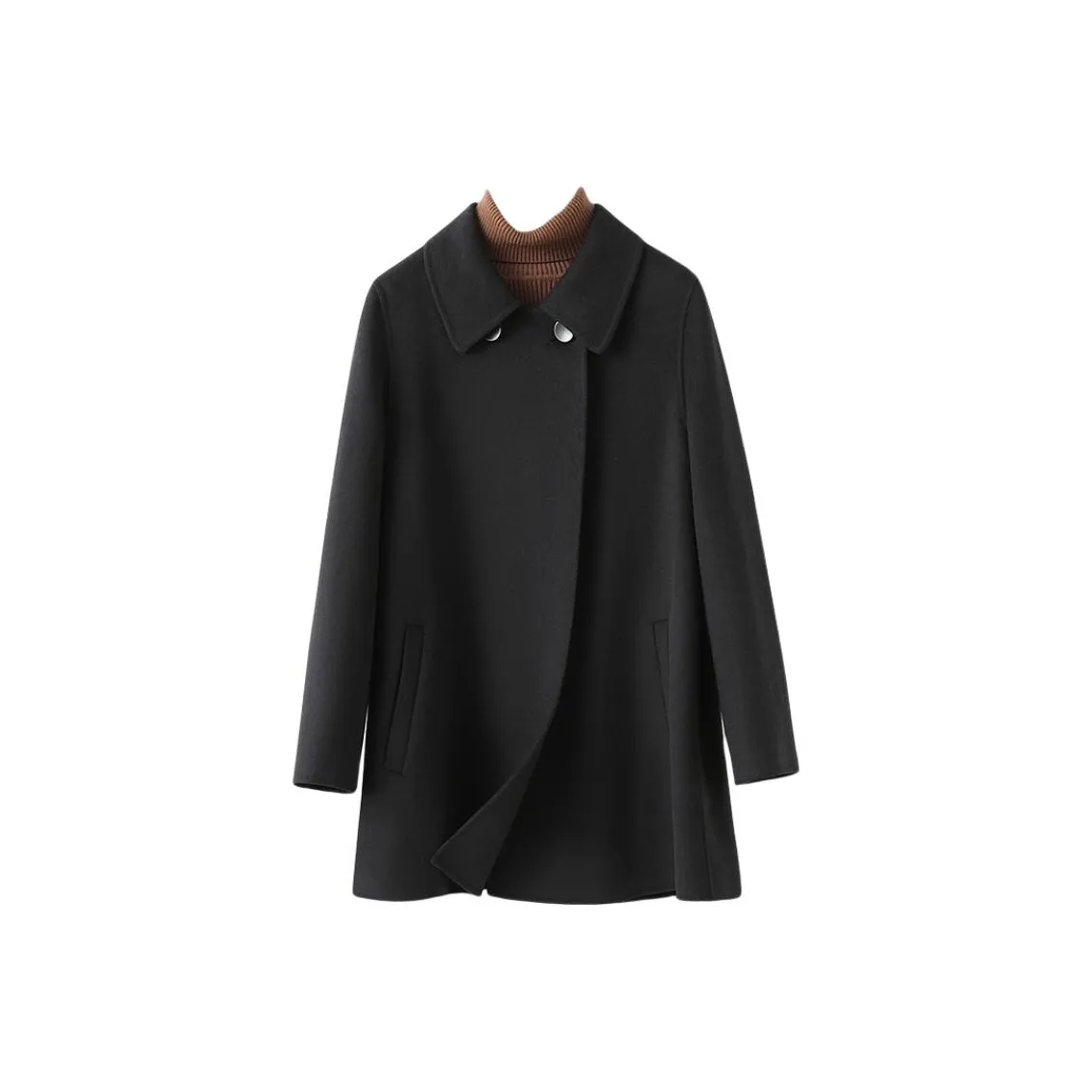 MH Черное Женское Пальто