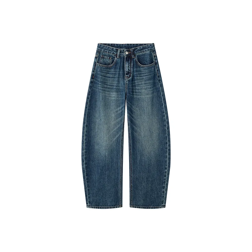 NIUXIAOMO Винтажные синие женские джинсы