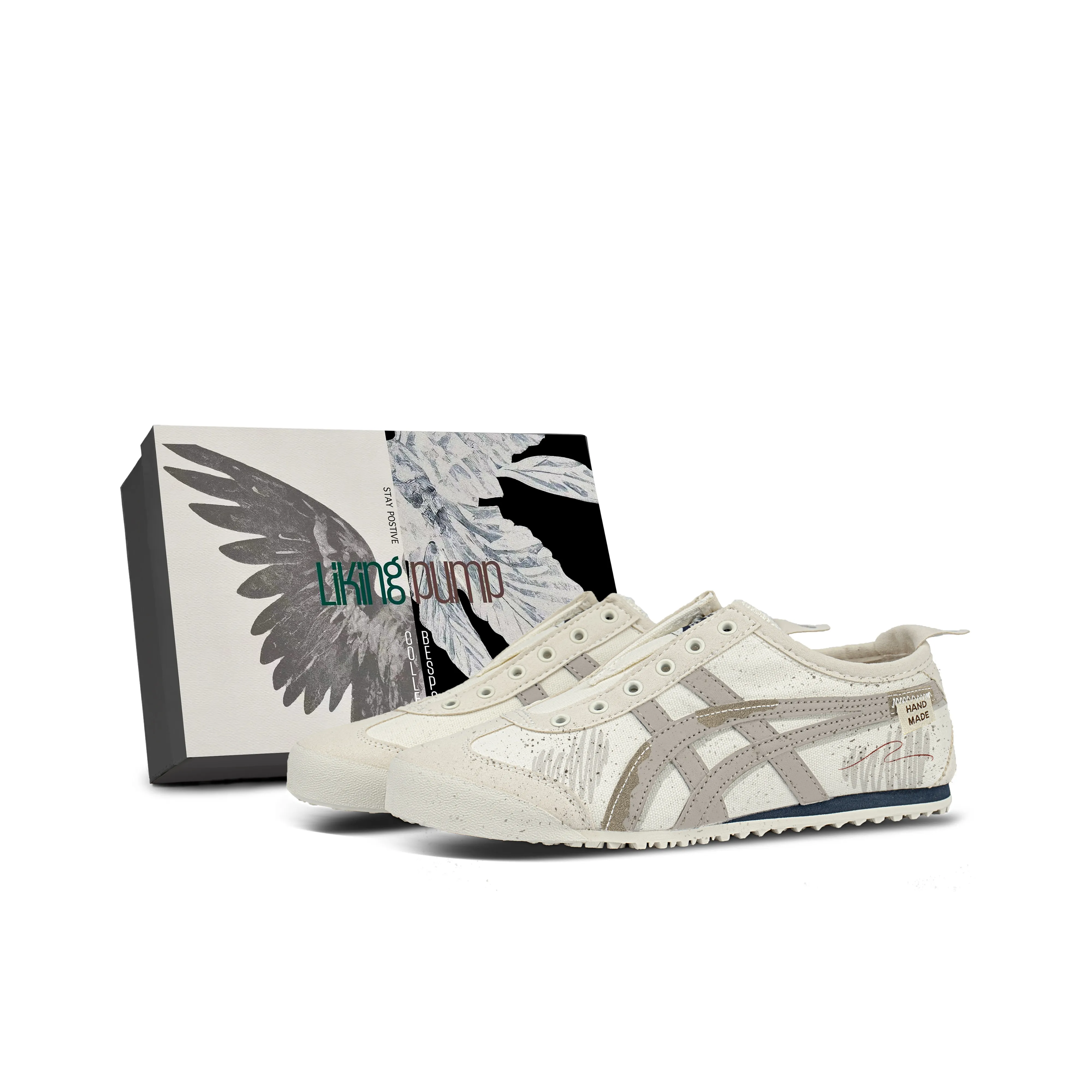 Onitsuka Tiger Легкая и Дышащая Низкий Топ Обувь Без Шнуровки Унисекс