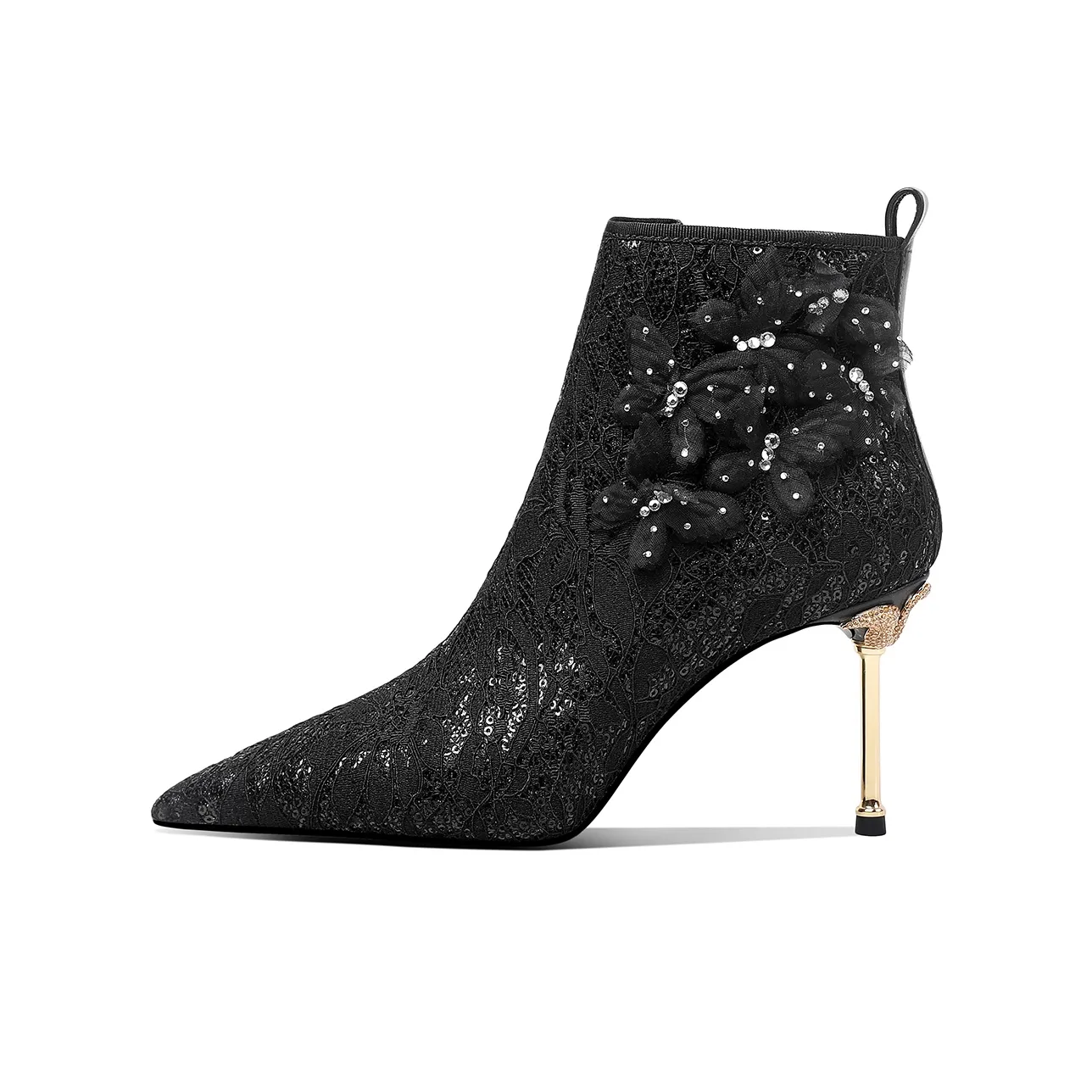 HAOYASENNU Ботильоны Классические Черные Женские