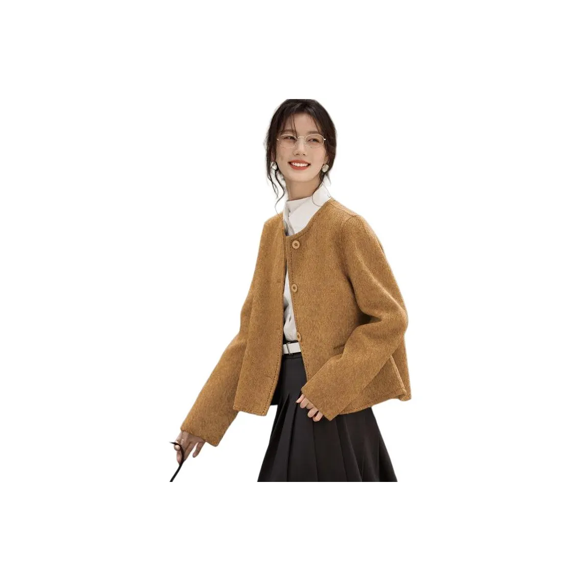 XWI Янтарно-желтое женское пальто