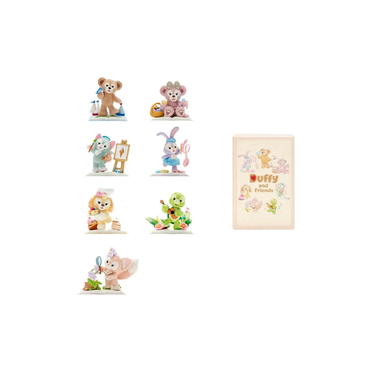 Disney x POP MART Даффи Сувениры и украшения Слепые коробки Один Mystery Коробка Целая коробка 7 шт