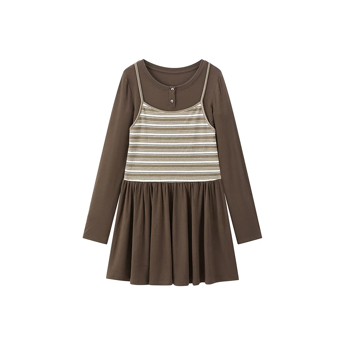 LEDIN Длинное платье с длинным рукавом женское