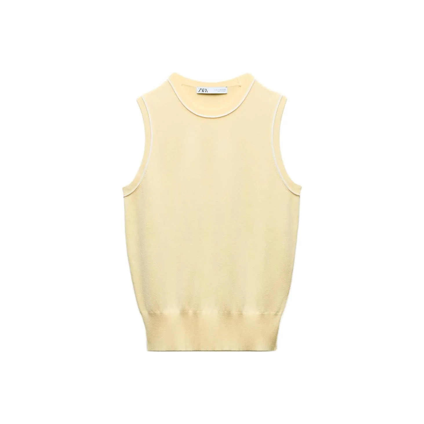 ZARA Кремовые Женские Майки