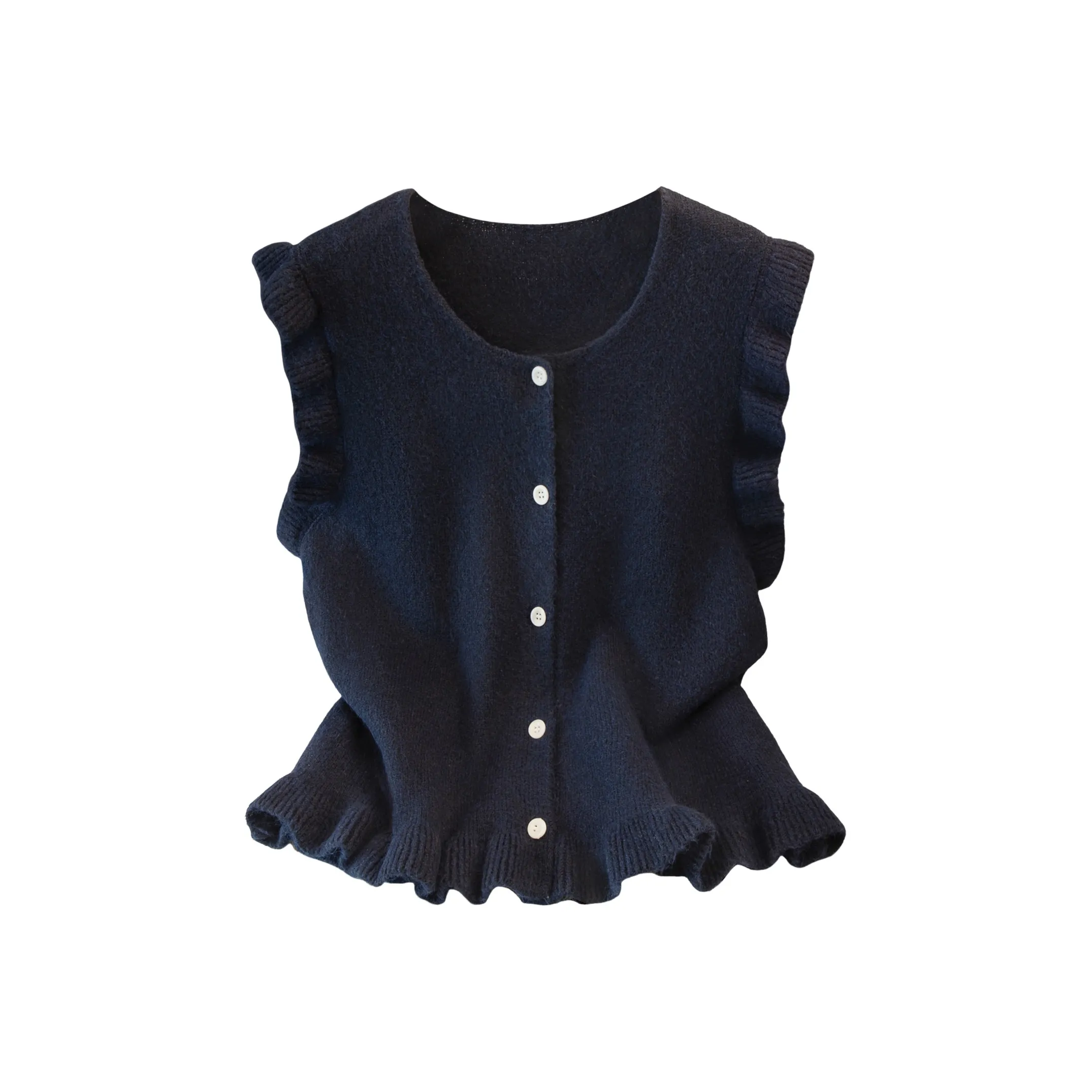 SIBAISHE Темно-синий женский жилет