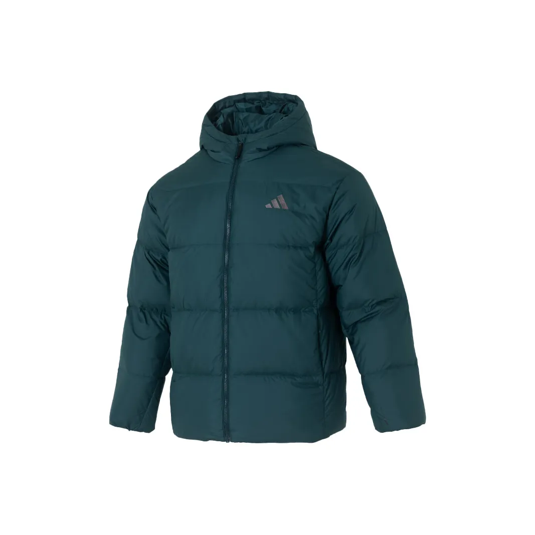 Adidas Базовый пуховый куртка JKT пуховик мужской темно-зеленый