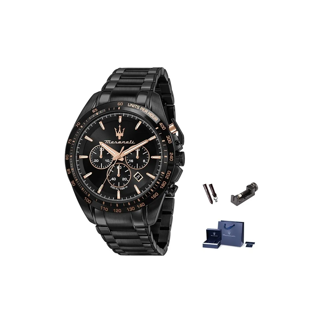 Maserati Мужские часы Кварцевый механизм Черный циферблат R8873612043