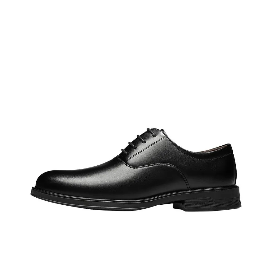 WARRIOR Dress Shoes Men Low Top Black