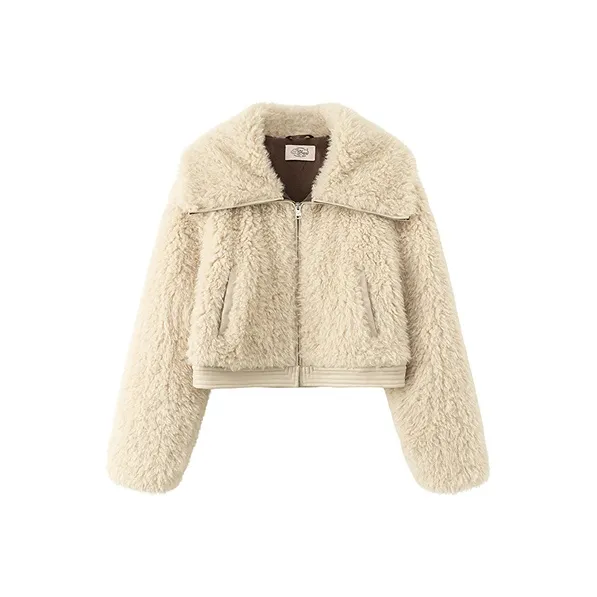 CHUU Абрикос Женское Короткое Пальто