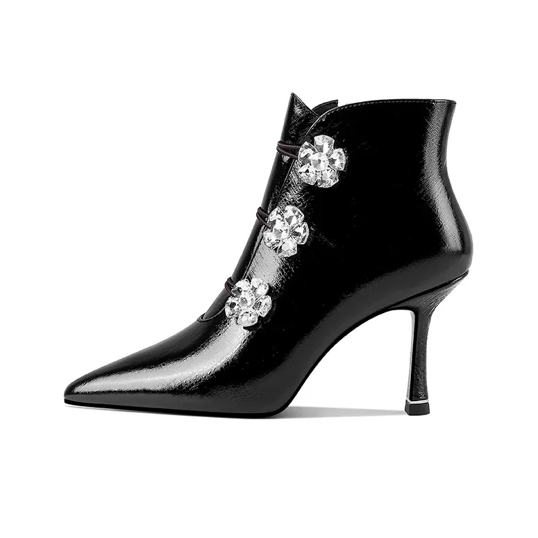 HAOYASENNU Ботильоны Obsidian Black Женские