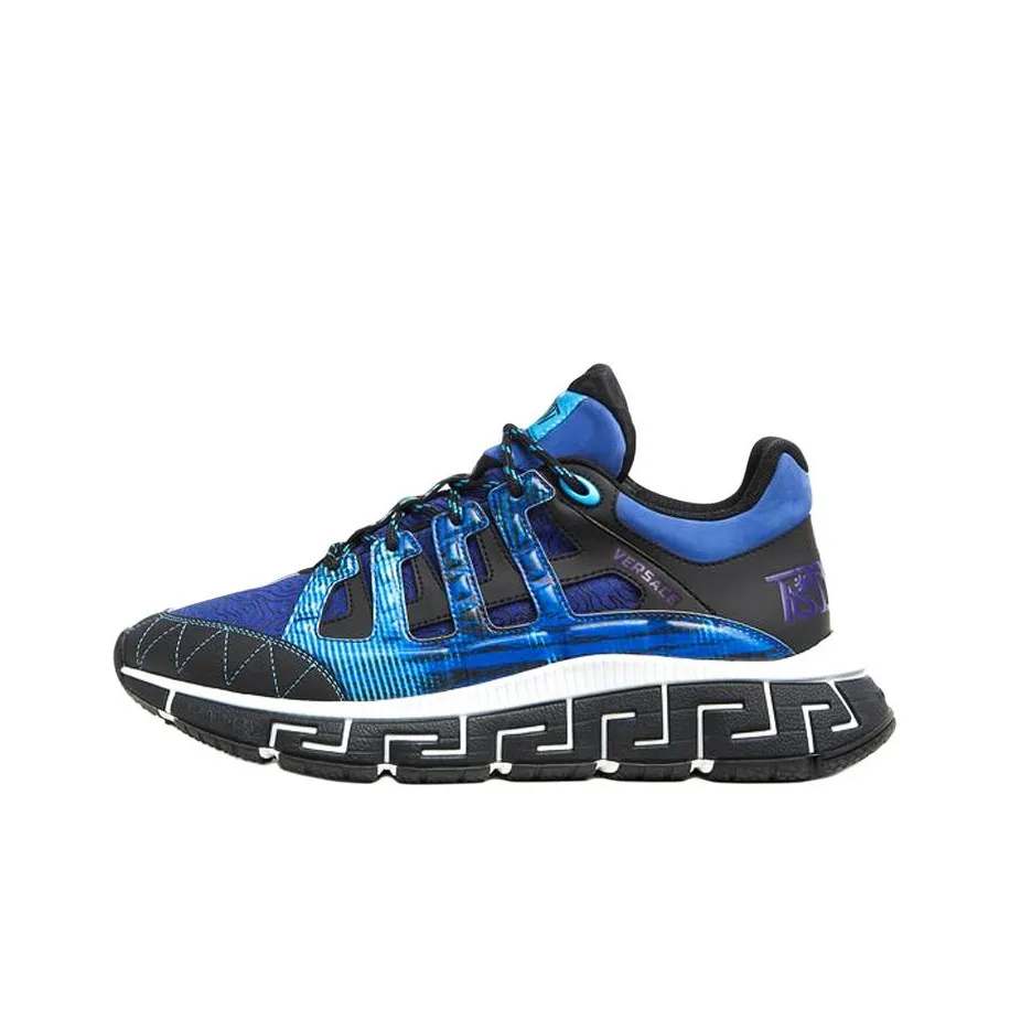 VERSACE Trigreca Casual Shoes Men Low Top Blue