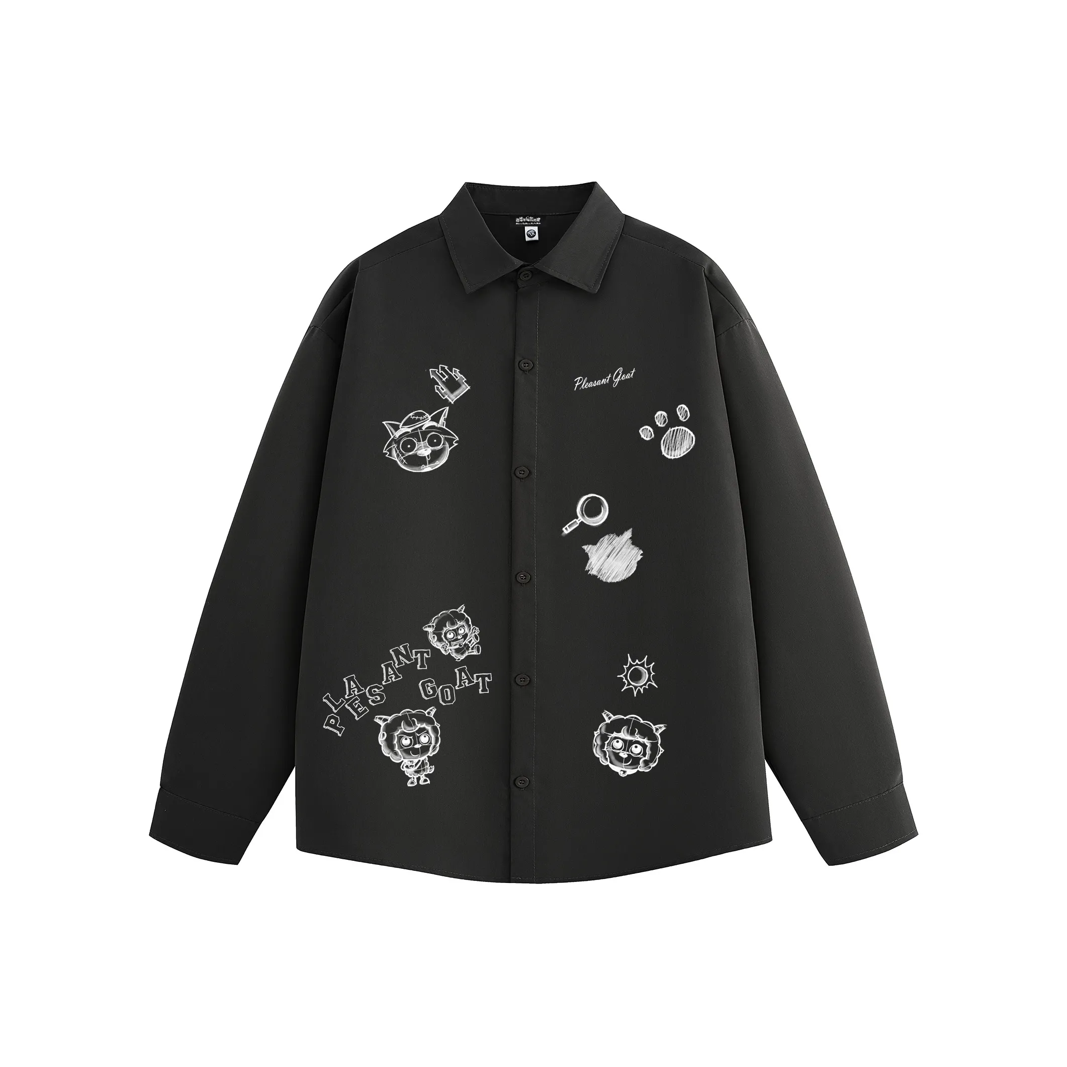 Pleasant Goat and Big Big Wolf Рубашка Унисекс