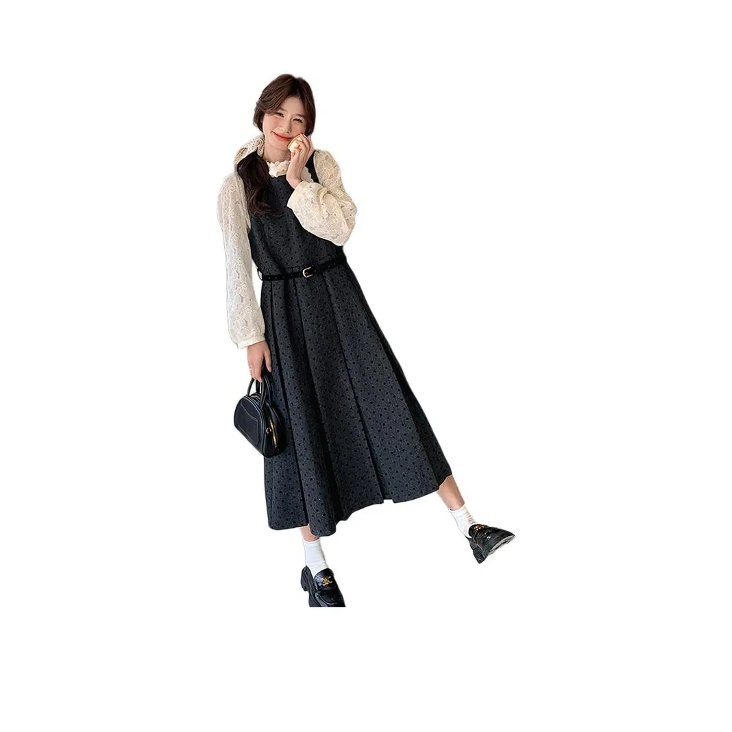 LADYXIEXIE Длинное платье с длинными рукавами женское