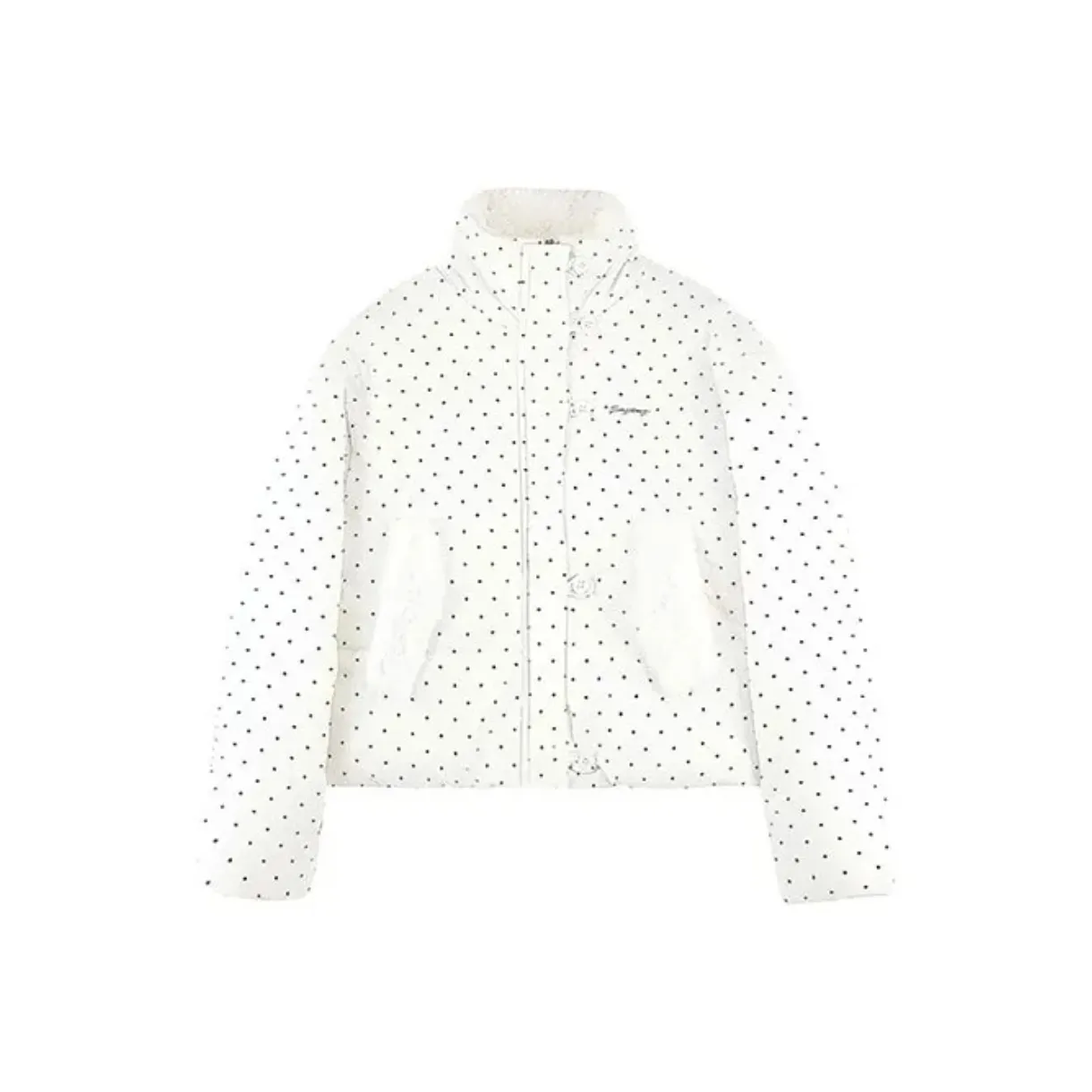 SNZX Белый укороченный хлопковый пуховик женские пуховики (пуфы)