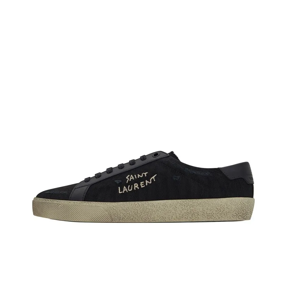 SAINT LAURENT Skateboard Shoes Women's Low Top Black