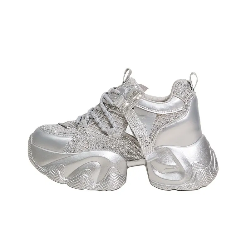 Milan Love Song Амортизация Устойчивый к истиранию Увеличение высоты Низкий топ Кроссовки с подошвой Женские