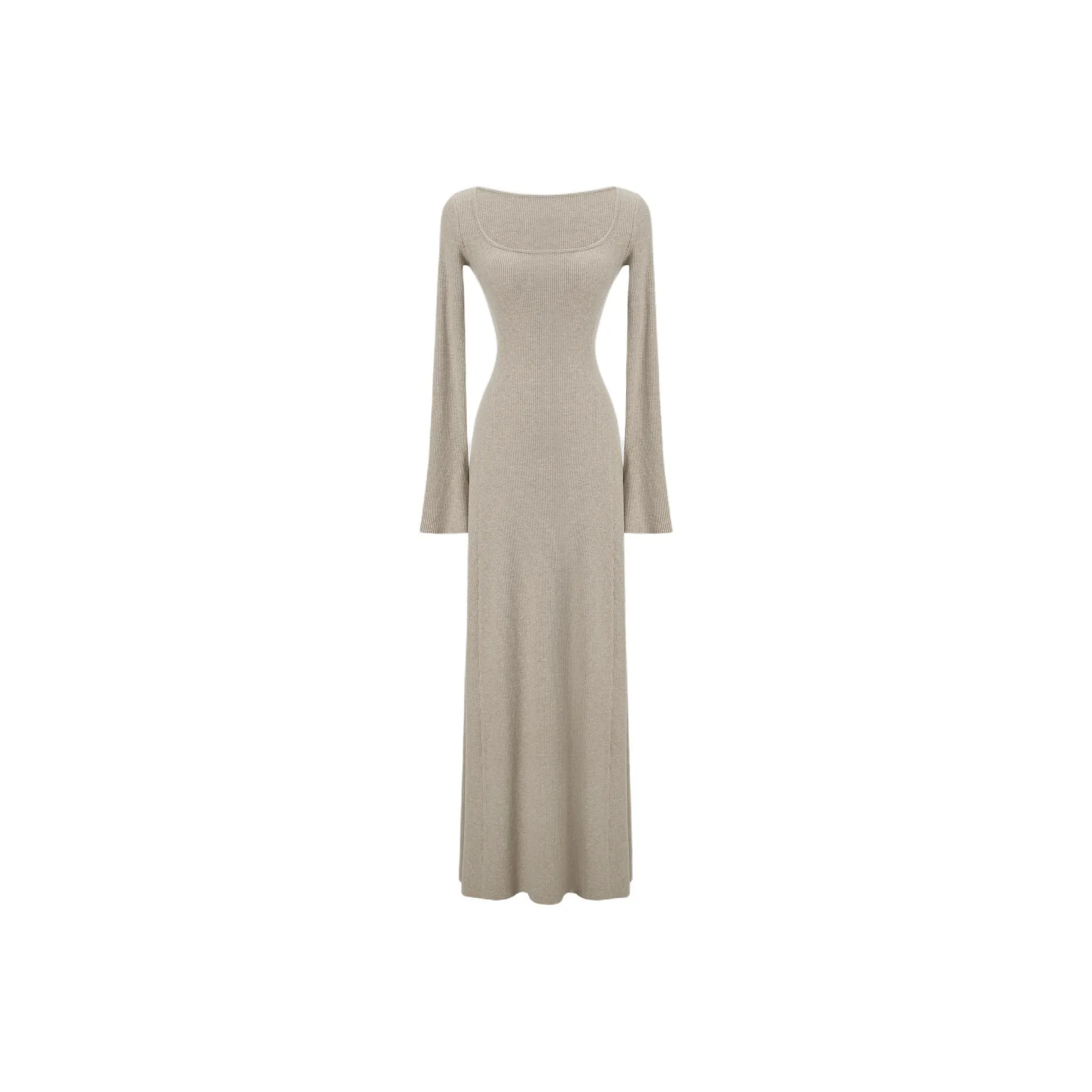 RICH IN CHEESE Длинное платье с длинными рукавами женское