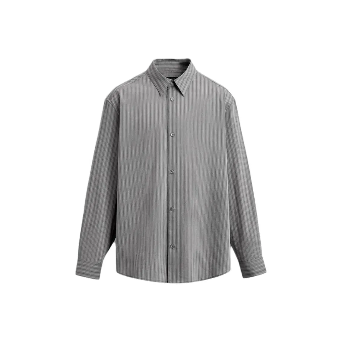 ZARA Зебра с принтом серые мужские рубашки