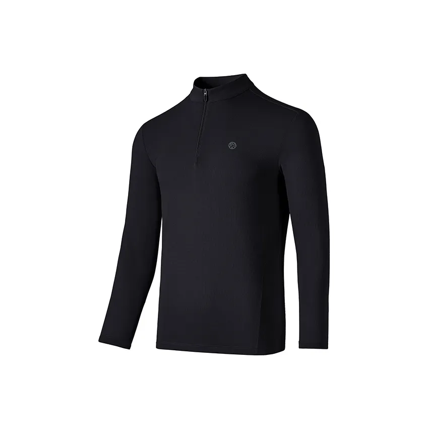 BMAI Бег Т-Рубашка Мужская Зимняя Ночная Черная