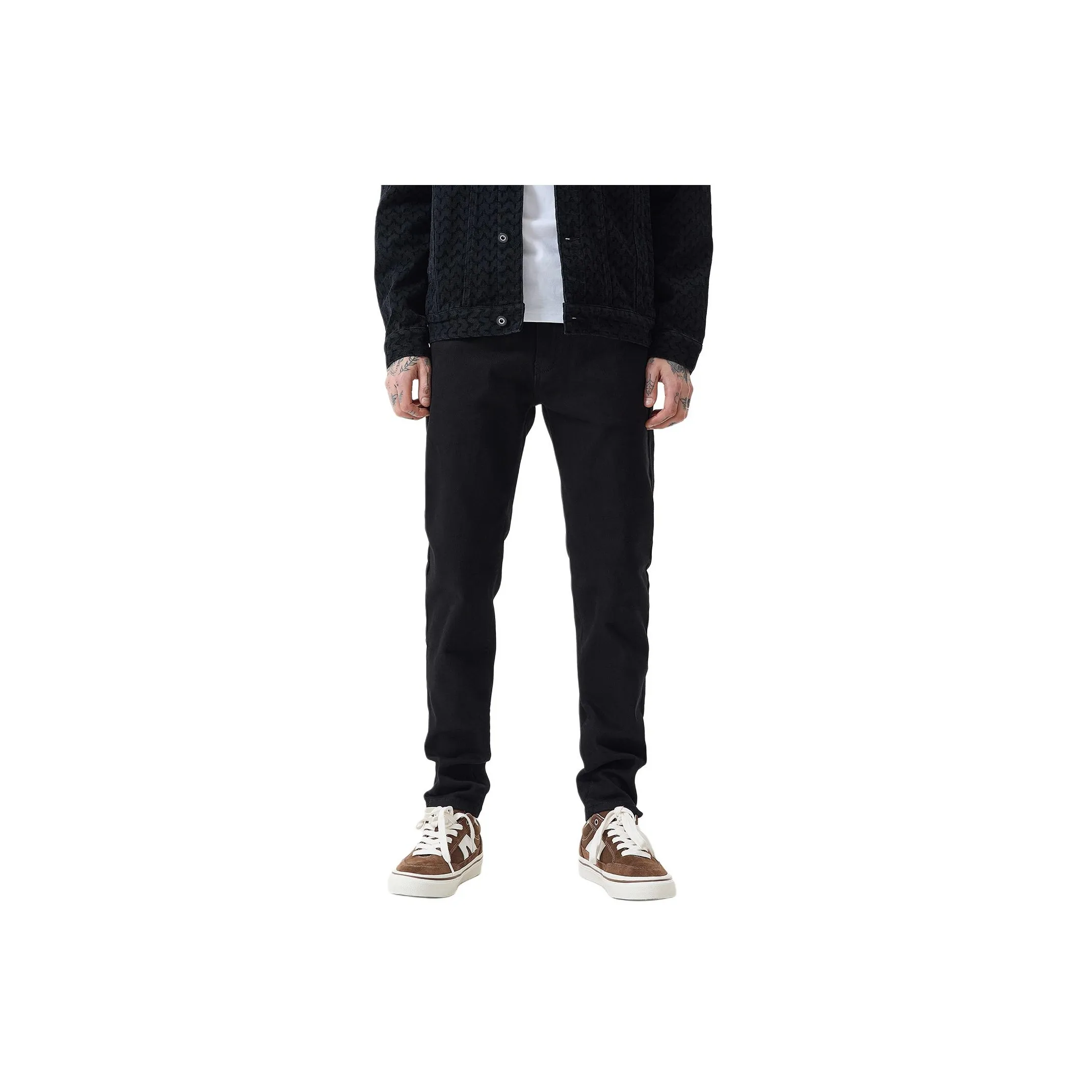 NITENG Черные Унисекс Джинсы