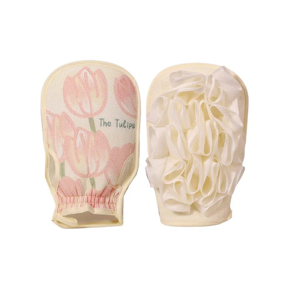 OEING Банные губки и отшелушивающие полотенца Двойной стороны ДУГОЛЯЧНАЯ Купальная перчатка