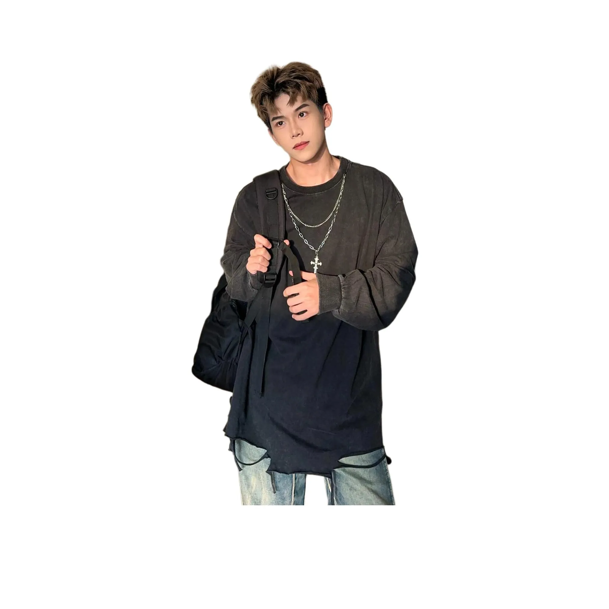 PISYPOX Черный Унисекс Свитшоты